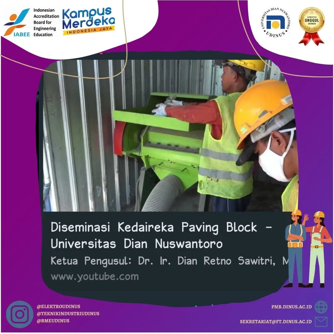 Diseminasi Kedaireka Paving Block - Universitas Dian Nuswantoro